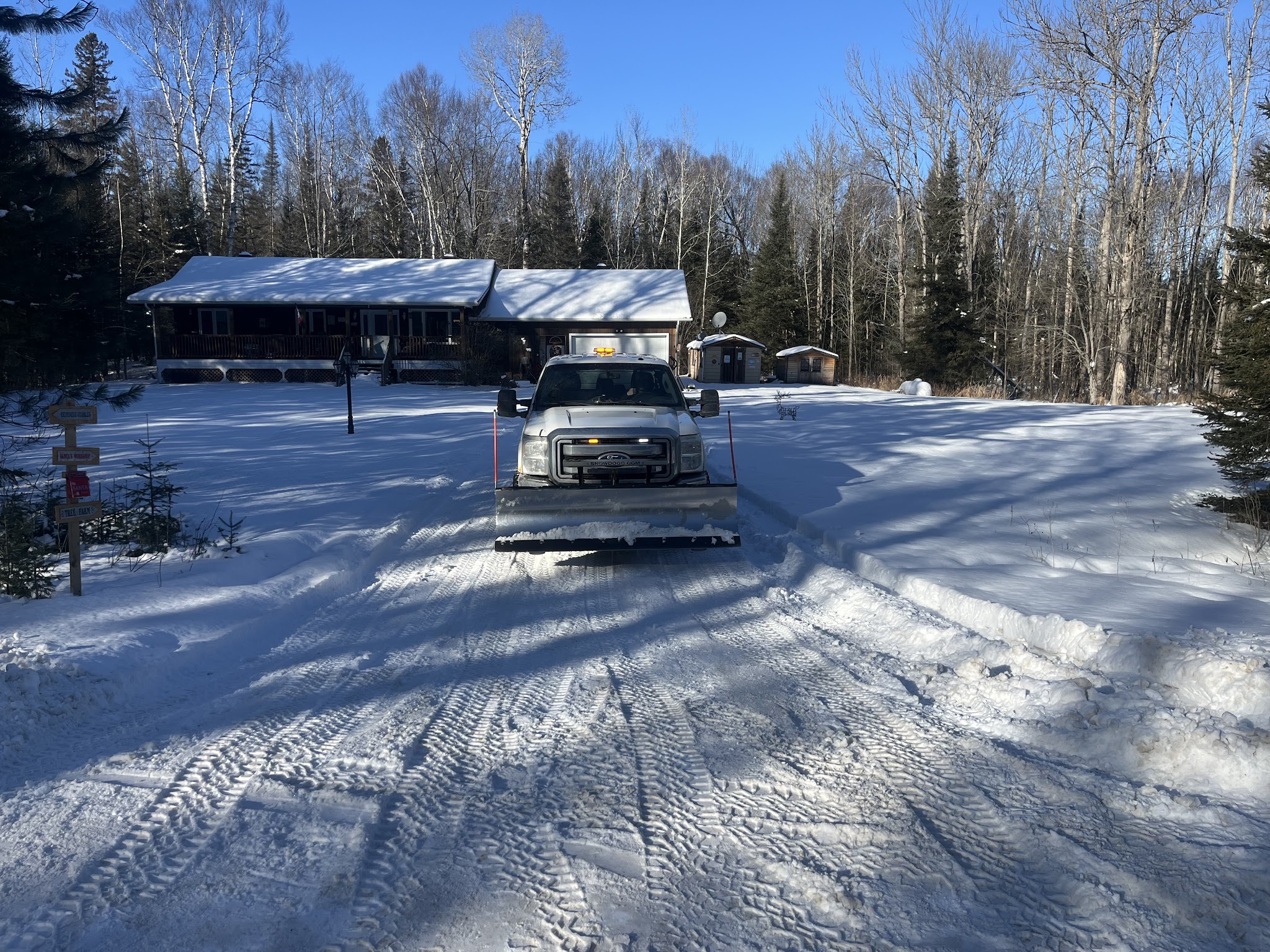 Edwards LawnCare snow removal truck ready for service
